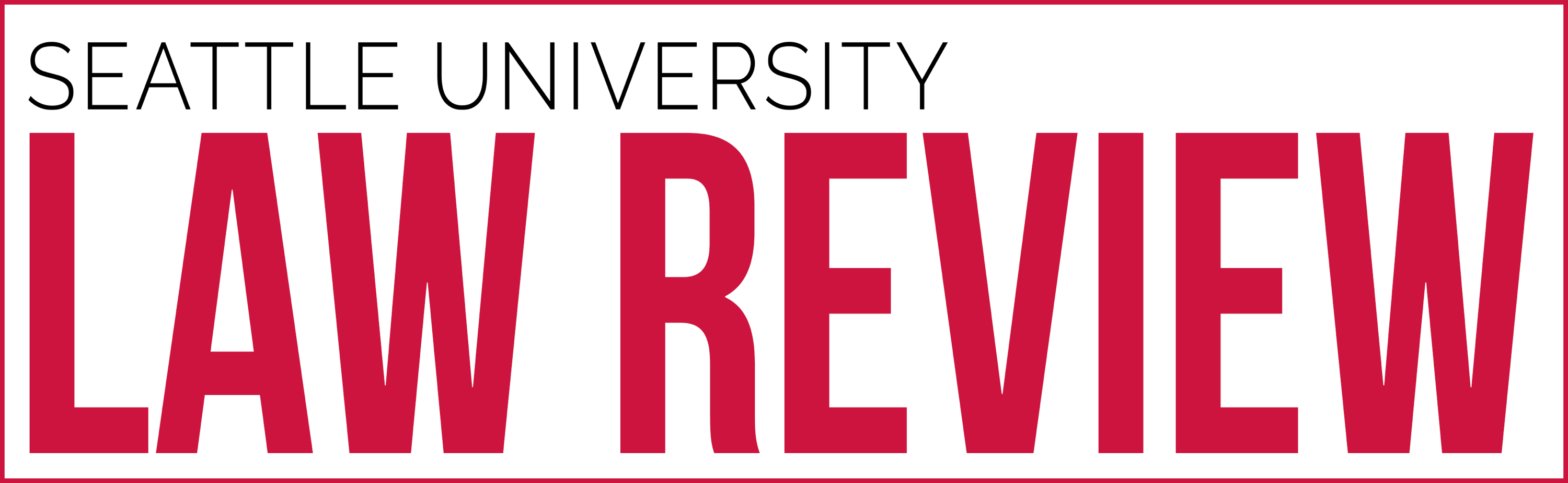 Seattle University Law Review Student Publications And Programs