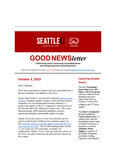 Good Newsletter October 3, 2023