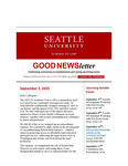 Good Newsletter Septemeber 2, 2025 by Seattle University School of Law Dean
