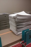 ONE print job in progress… by Seattle University Law Library