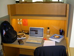 Study carrel by Seattle University Law Library