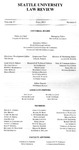 SULR, Volume 37, Issue 1 by Seattle University Law Review