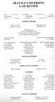 SULR, Volume 40, Issue 1 by Seattle University Law Review
