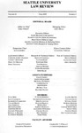 SULR, Volume 43, Issue 1 by Seattle University Law Review