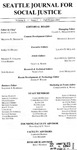 SJSJ, Volume 6, Issue 1 by Seattle Journal for Social Justice