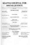 SJSJ, Volume 12, Issue 1 by Seattle Journal for Social Justice