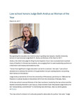 Law School Honors Judge Beth Andrus as Woman of the Year by Seattle University School of Law