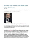 Boruchowitz Report: Louisiana's Public Defender System Violates Rights of the Poor by Seattle University School of Law