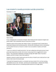 Law Student's Novella Promotes Suicide Prevention by Seattle University School of Law