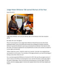 Judge Helen Whitener '98 Named Woman of the Year by Seattle University School of Law