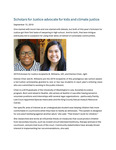 Scholars for Justice Advocate for Kids and Climate Justice by Seattle University School of Law