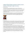 Gregoire Fellows Program Expansion to Further Increase Diversity in Washington's Legal Community by Seattle University School of Law