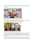 Scholarship Recipients Driven by Passion for Social Justice by Seattle University School of Law