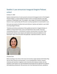 Seattle U Law Announces Inaugual Gregoire Fellows Cohort by Seattle University School of Law