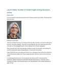 Laural Oates, Founder of Modern Legal Writing Education, Retires by Seattle University School of Law