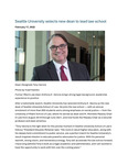 Seattle University Selects New Dean to Lead Law School by Seattle University School of Law