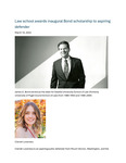 Law School Awards Inaugural Bond Scholarship to Aspiring Defender by Seattle University School of Law