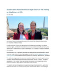 Student Sees Native American Legal History in the Making as Udall Intern in D.C. by Seattle University School of Law