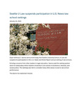 Seattle U Law suspends participation in U.S. News law school rankings