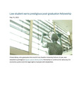 Law student earns prestigious post-graduation fellowship by Seattle University School of Law