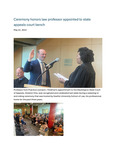 Ceremony honors law professor appointed to state appeals court bench by Seattle University School of Law