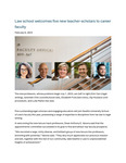 Law school welcomes five new teacher-scholars to career faculty by Seattle University School of Law