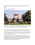 Law professor's new book examines Supreme Court of India by Seattle University School of Law
