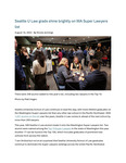Seattle U Law grads shine brightly on WA Super Lawyers list by Seattle University School of Law