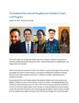 19 students from around the globe join Seattle U Law’s LLM Program
