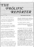 Prolific Reporter February 3, 1986 by Seattle University School of Law Student Bar Association