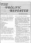 Prolific Reporter March 10, 1986 by Seattle University School of Law Student Bar Association
