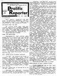 Prolific Reporter November 23, 1987 by Seattle University School of Law Student Bar Association