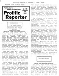 Prolific Reporter January 9, 1989 by Seattle University School of Law Student Bar Association