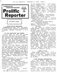 Prolific Reporter February 6, 1989 by Seattle University School of Law Student Bar Association