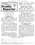 Prolific Reporter April 17, 1989 by Seattle University School of Law Student Bar Association