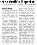 Prolific Reporter April 2, 1990 by Seattle University School of Law Student Bar Association