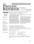 Prolific Reporter October 24, 1994 by Seattle University School of Law Student Bar Association