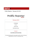 Prolific Reporter February 22, 2019 by Seattle University School of Law Student Bar Association