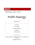 Prolific Reporter March 15, 2019 by Seattle University School of Law Student Bar Association