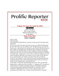 Prolific Reporter April 26, 2018 by Seattle University School of Law Student Bar Association