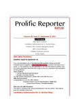 Prolific Reporter September 8, 2017 by Seattle University School of Law Student Bar Association