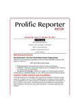 Prolific Reporter October 20, 2017 by Seattle University School of Law Student Bar Association
