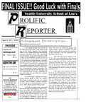 Prolific Reporter April 24, 2000 by Seattle University School of Law Student Bar Association