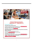 Student Life E-Newsletter September 21, 2020 by Seattle University School of Law Student Life