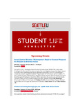Student Life E-Newsletter January 10, 2022 by Seattle University School of Law Student Life