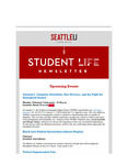 Student Life E-Newsletter February 07, 2022