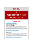Student Life E-Newsletter February 22, 2022 by Seattle University School of Law Student Life