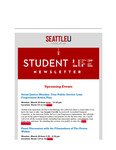 Student Life E-Newsletter March 28, 2022 by Seattle University School of Law Student Life