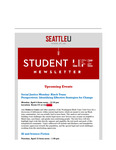 Student Life E-Newsletter April 11, 2022
