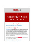 Student Life E-Newsletter April 18, 2022 by Seattle University School of Law Student Life